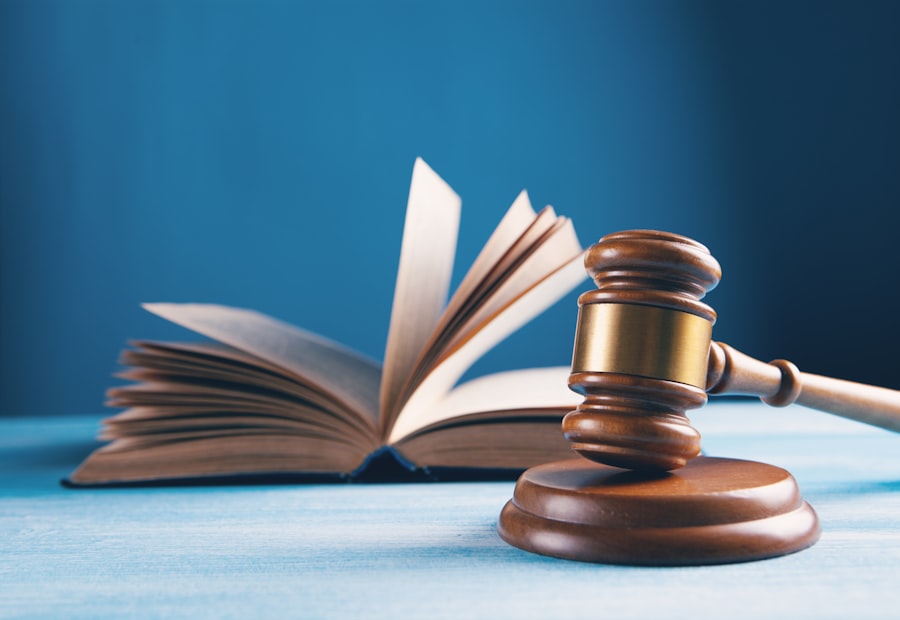 Gavel and law book